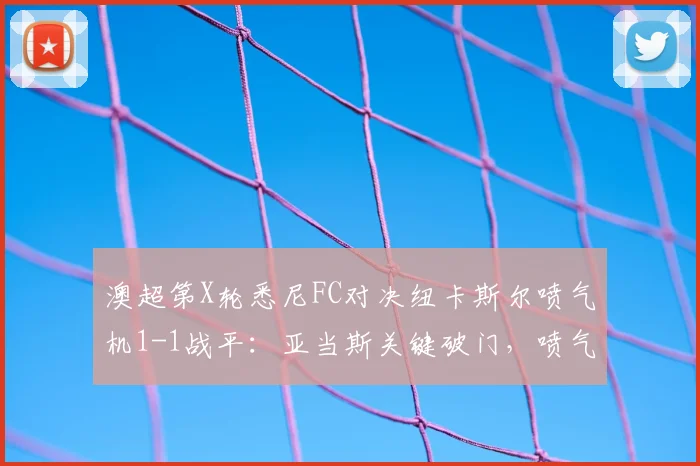 澳超第X轮悉尼FC对决纽卡斯尔喷气机1-1战平:亚当斯关键破门,喷气机顽强扳平,赛后积分榜局势与未来赛程深度解析